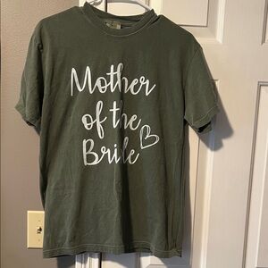 Comfort Colors Olive Green 'Mother of the Bride' Tee